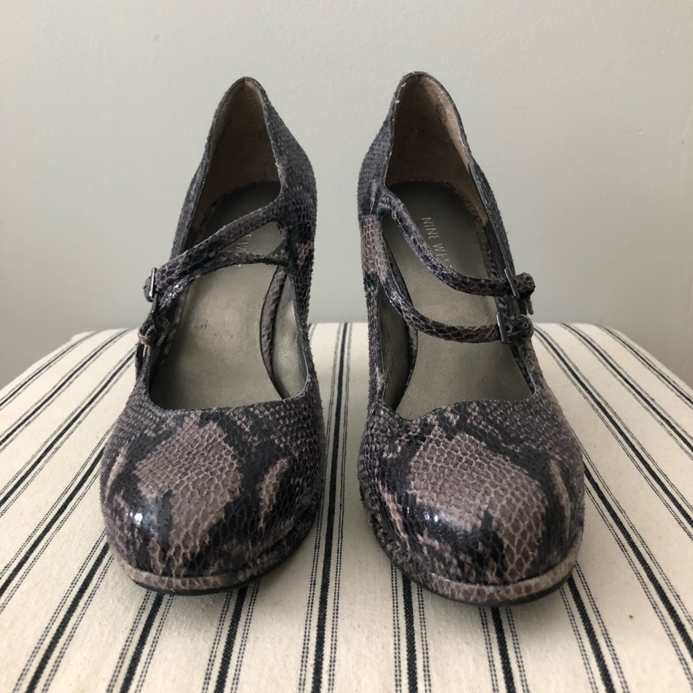 Nine West Snake Skin Print Heels